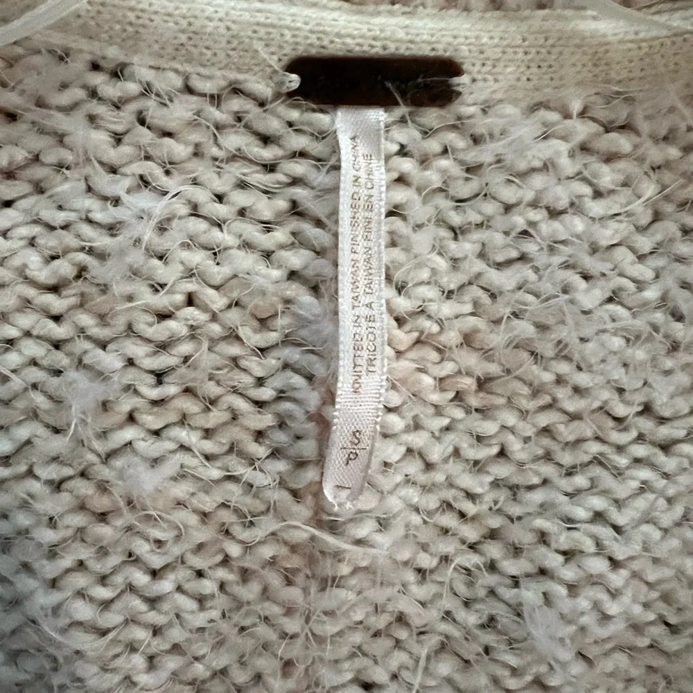 Free People NEVERMIND CARDIGAN IN CREME BRULEE